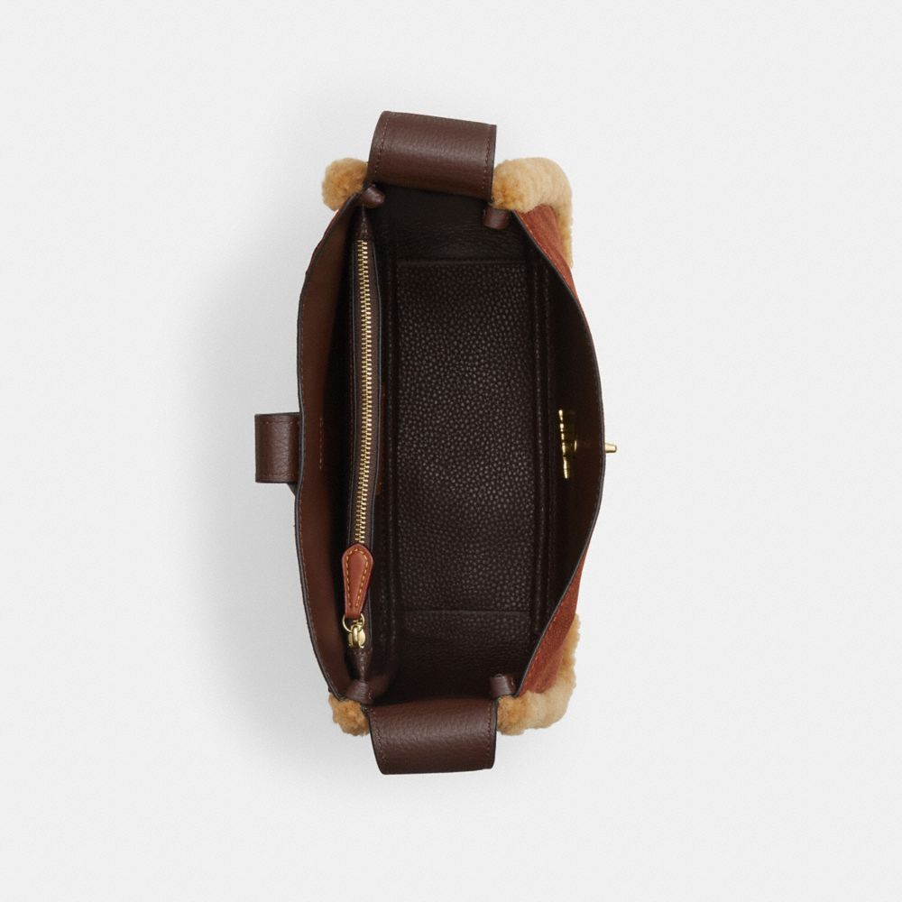 Coach Hadley Convertible Crossbody Bag Gold Vintage Brown Multi