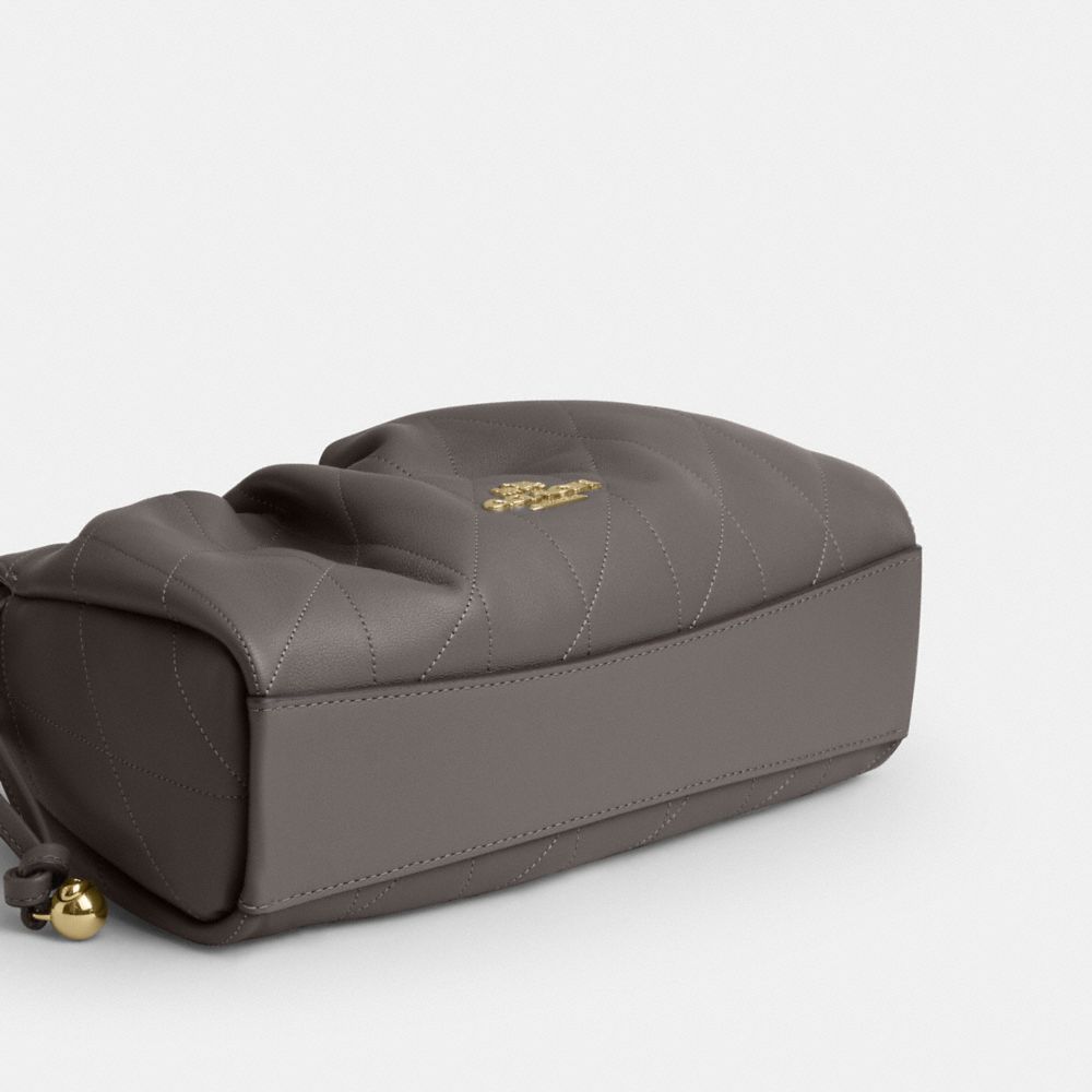 Coach Faye Shoulder Bag With Quilting Gold Slate