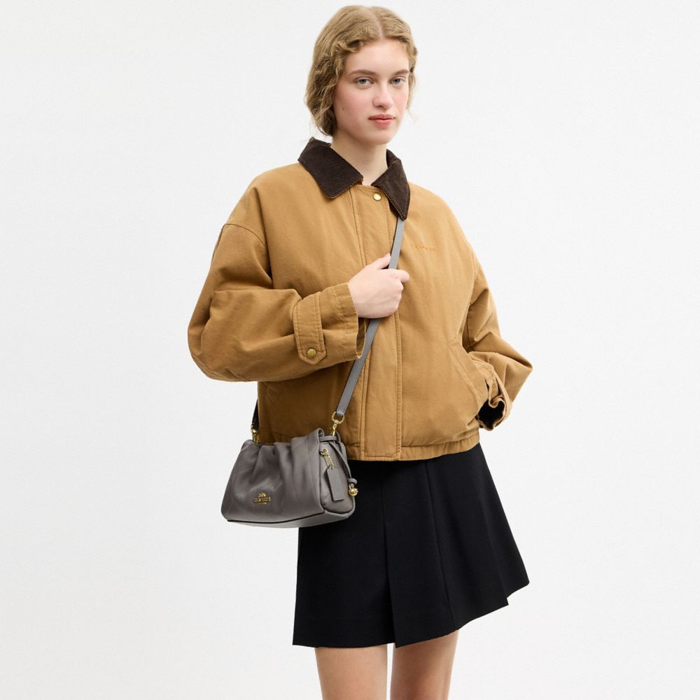 Coach Faye Shoulder Bag With Quilting Gold Slate