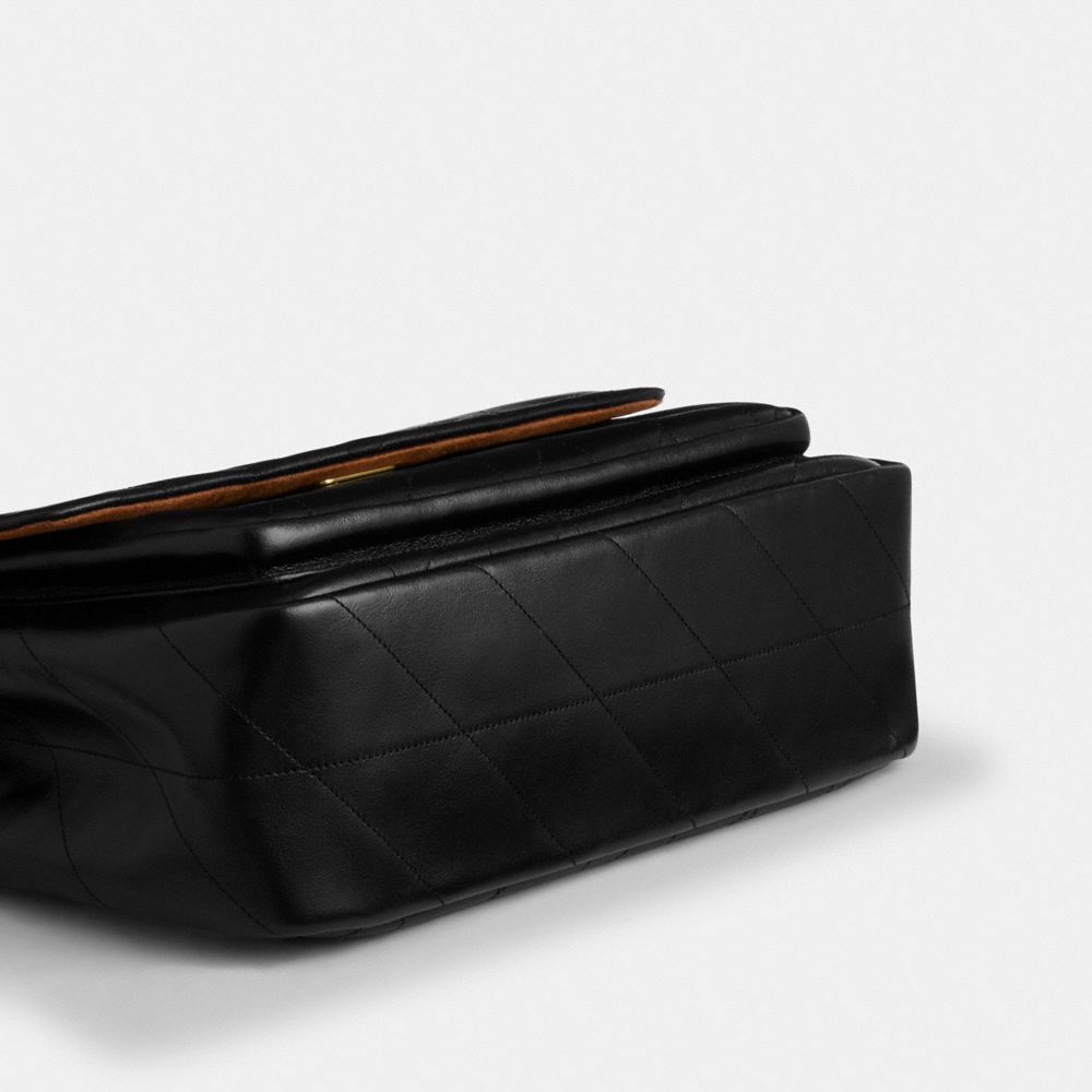 Coach Elodie Crossbody Bag With Quilting Gold Black