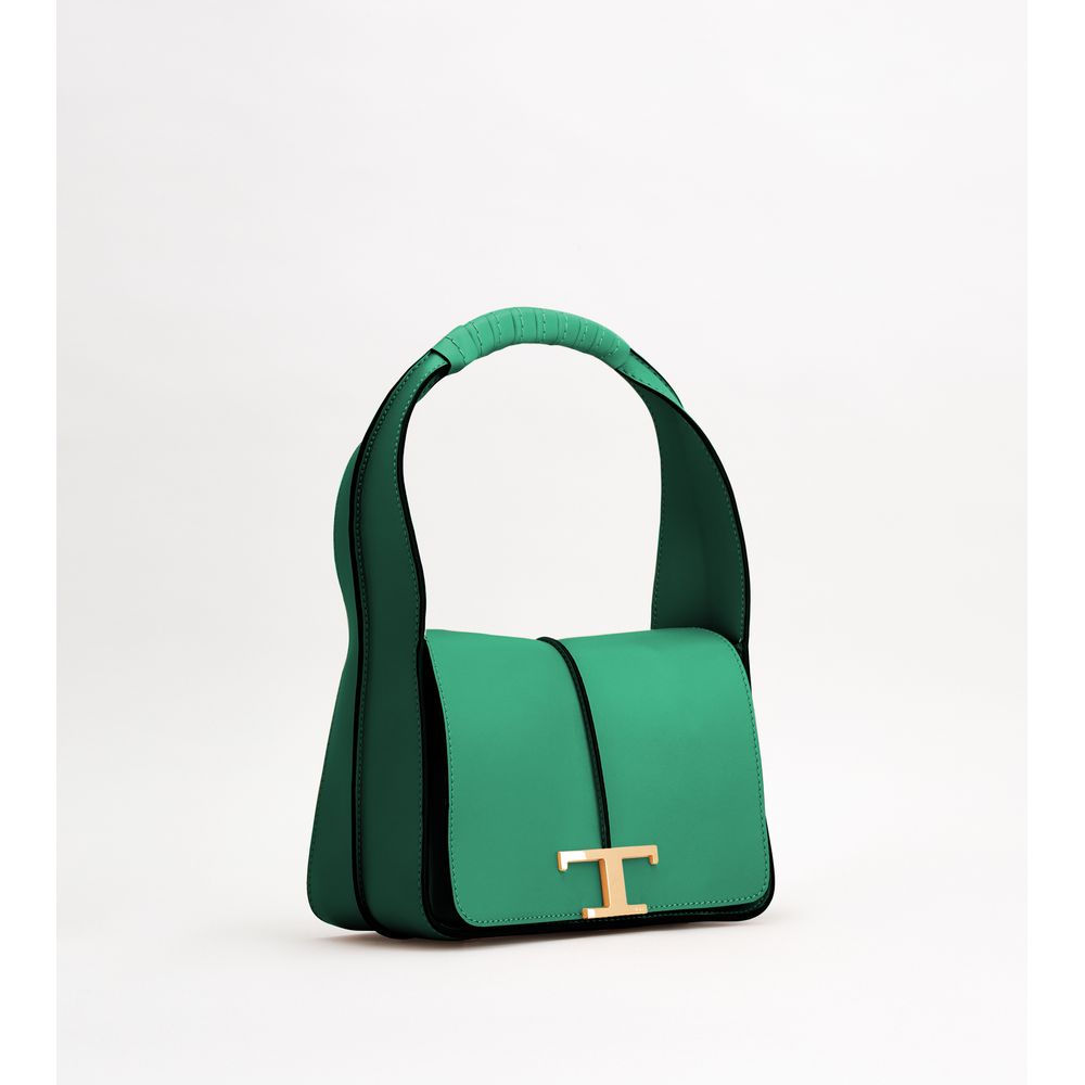 Tods T Timeless Bag In Leather Mini Green