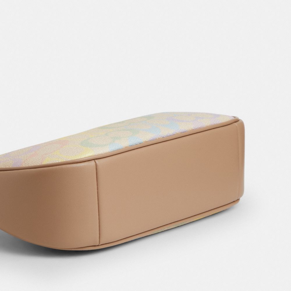 Coach Teri Shoulder Bag In Rainbow Signature Canvas Silver