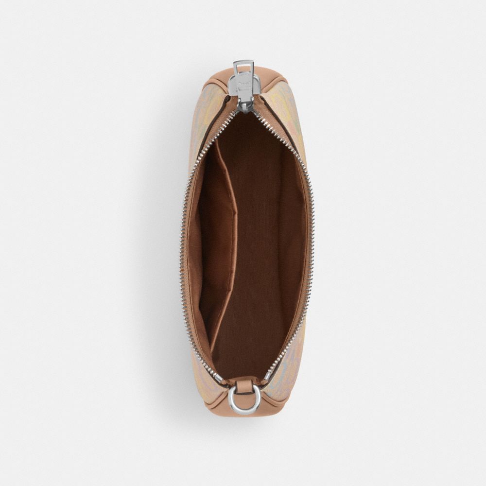 Coach Teri Shoulder Bag In Rainbow Signature Canvas Silver Sand Multi