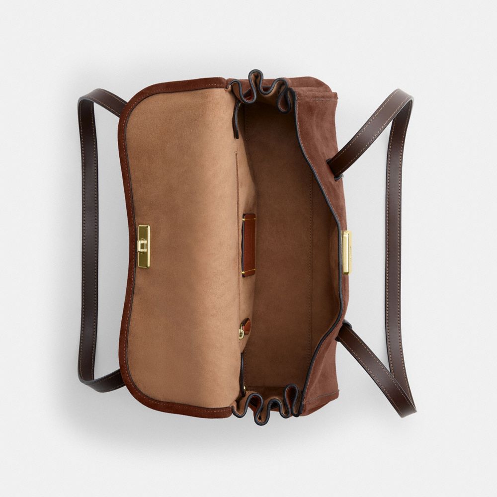 Coach Bridget Flap Shoulder Bag Gold