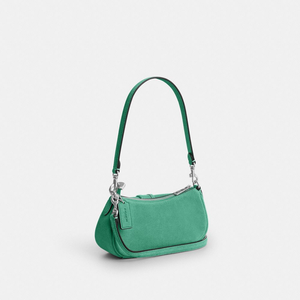 Coach Ashton Mini Shoulder Bag Silver Mint