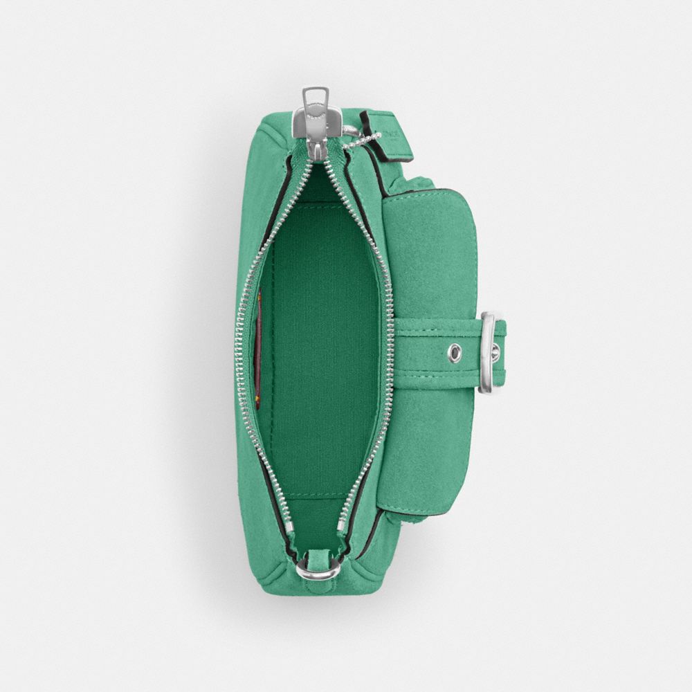 Coach Ashton Mini Shoulder Bag Silver Mint