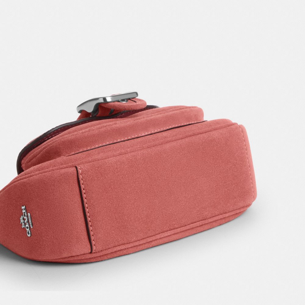 Coach Ashton Mini Shoulder Bag Silver Pink