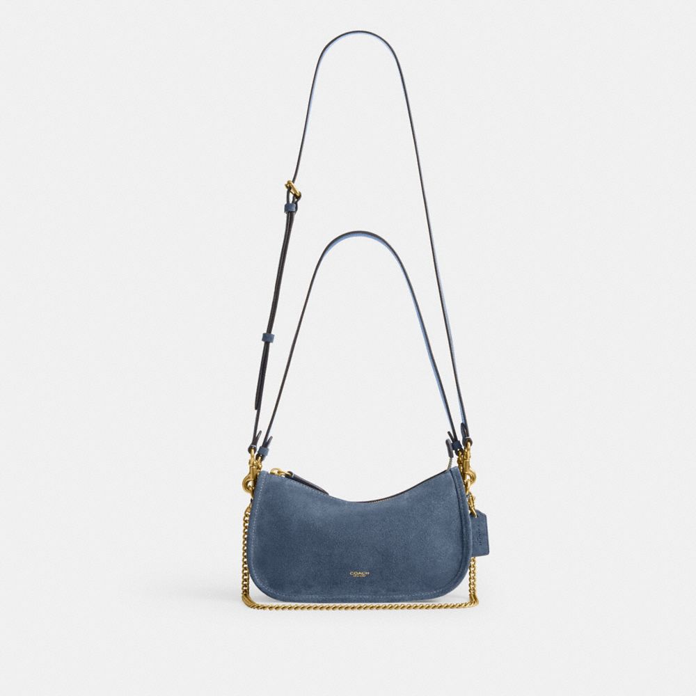 Coach Waverly Bag Brass Light Denim