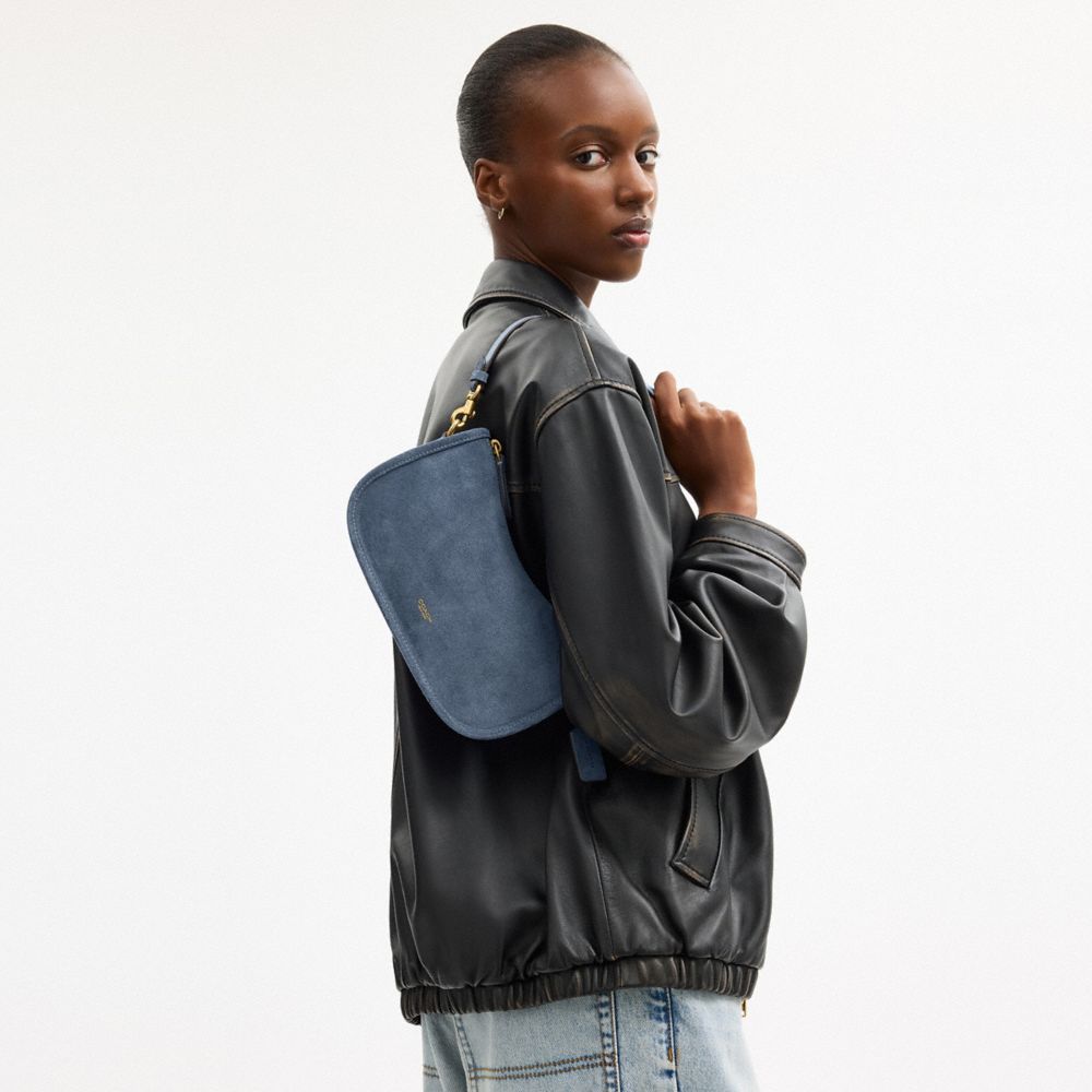 Coach Waverly Bag Brass Light Denim