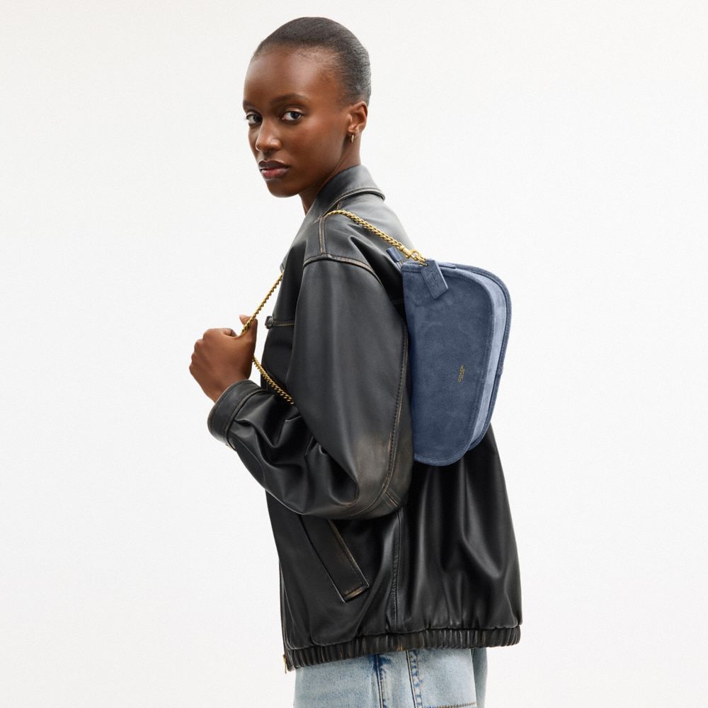 Coach Waverly Bag Brass Light Denim
