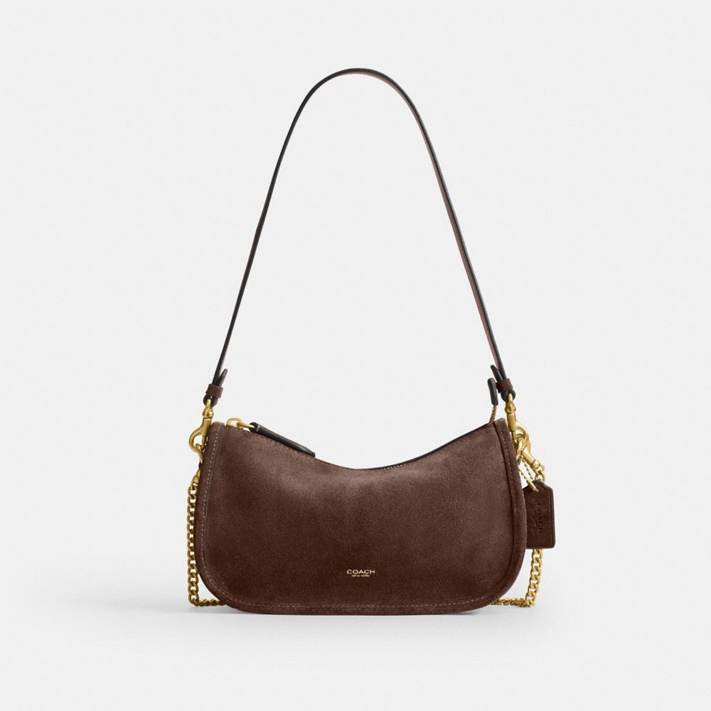 Coach Waverly Bag Brass/Dark Chocolate