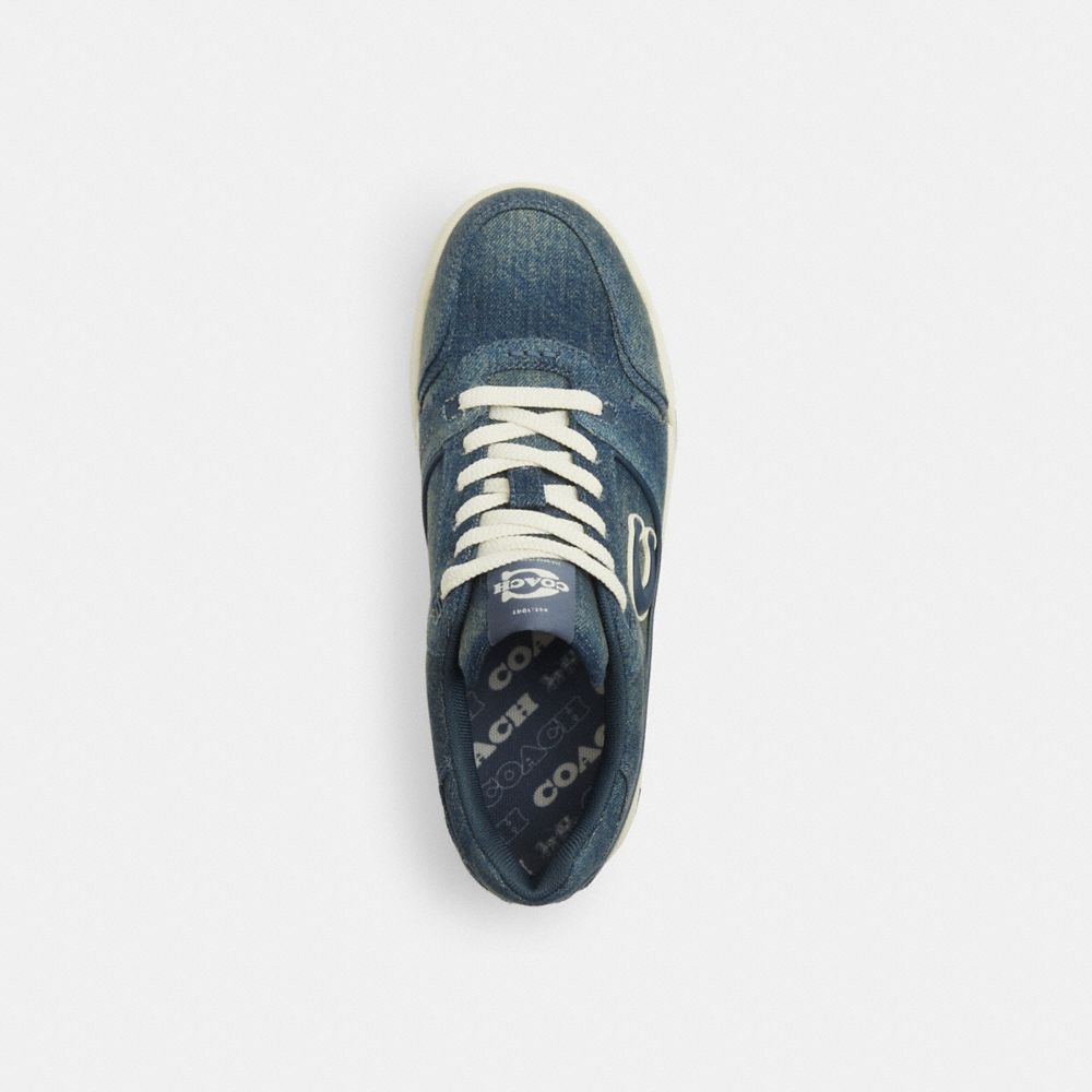 Women's Coach Soho Sneaker In Loved Denim Denim