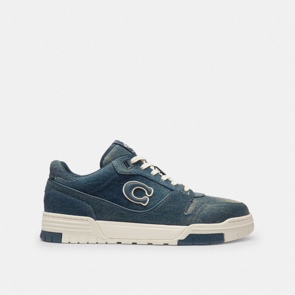 Men's Coach Soho Sneaker In Loved Denim Denim