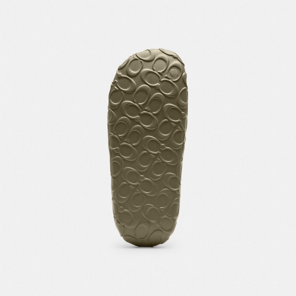 Men's Coach Bay Slide In Signature Army Green