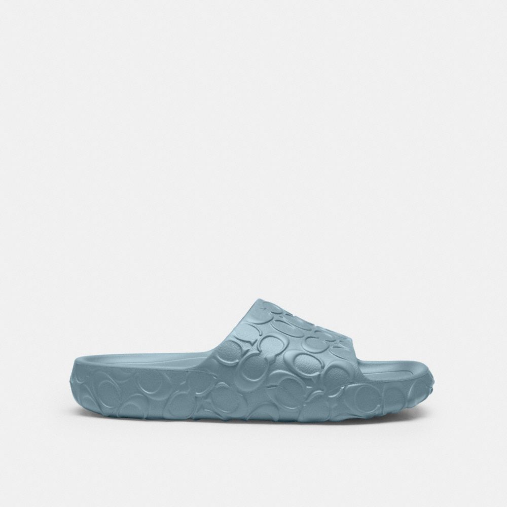 Men's Coach Bay Slide In Signature Sea Mist