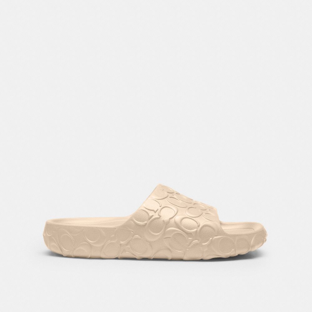 Men's Coach Bay Slide In Signature Ivory