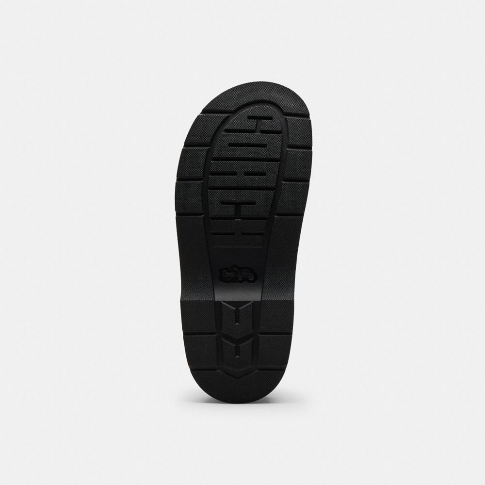 Women's Coach Sculpted C Platform Clog In Crystal Signature Jacquard Black