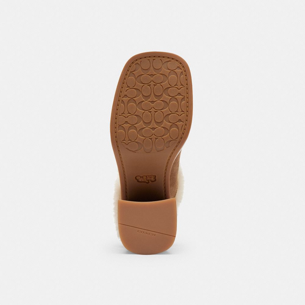 Women's Coach Sculpted C Heeled Mule Coconut Natural