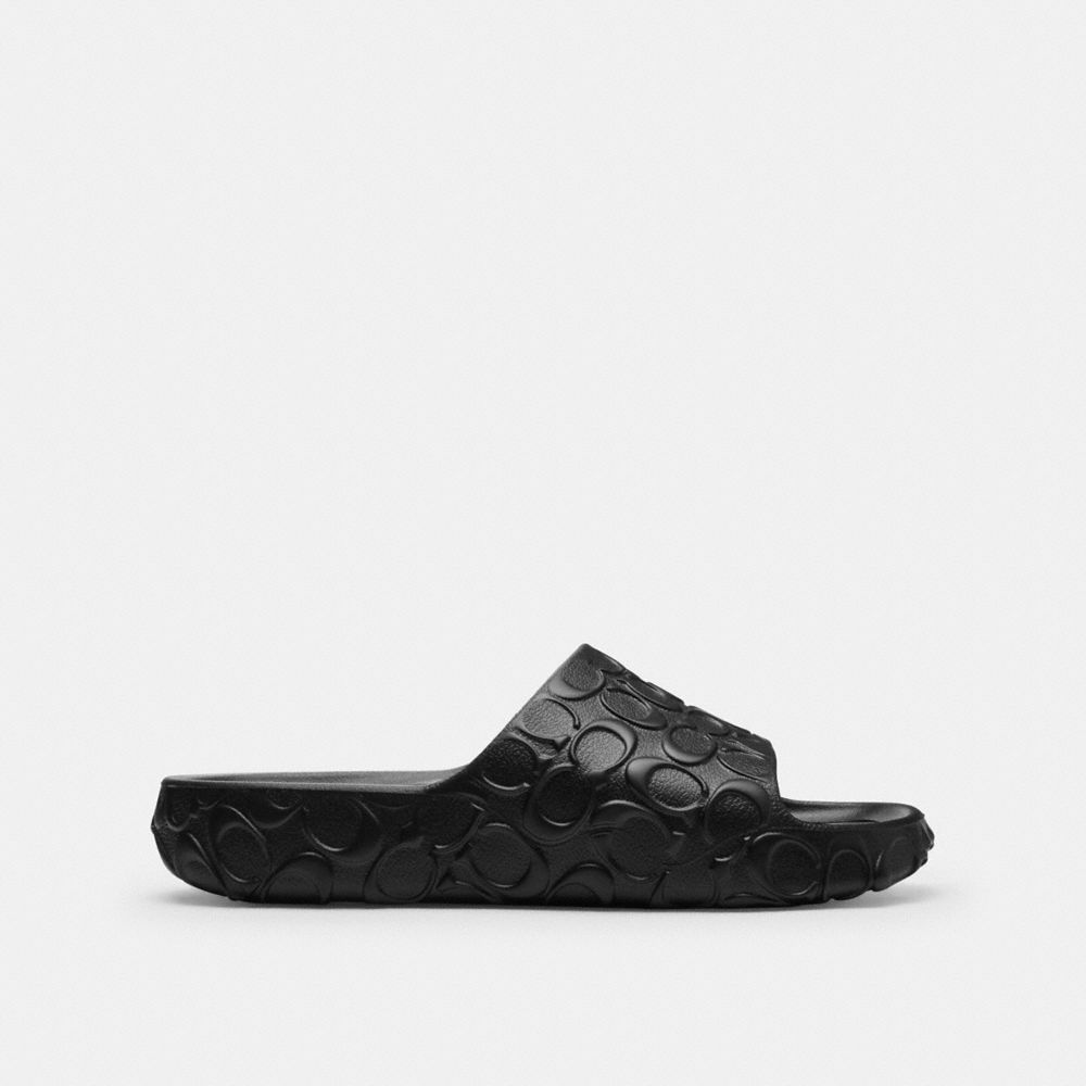 Coach Bay Slide In Signature Black