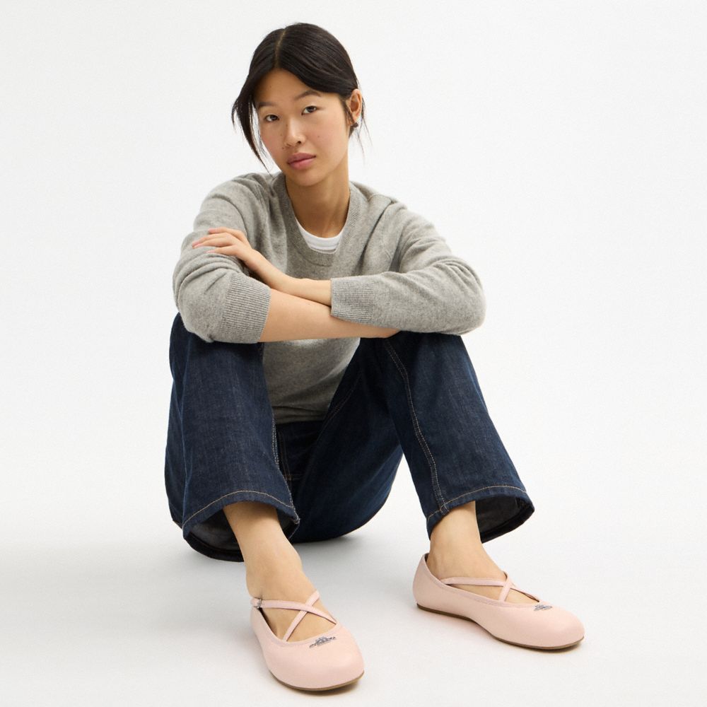 Women's Coach Phoebe Ballet Flat Candy Pink