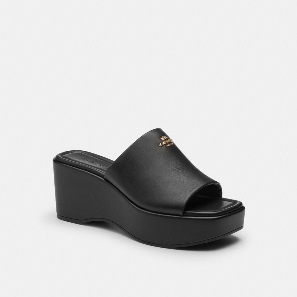 Coach Phoebe Platform Sandal Black