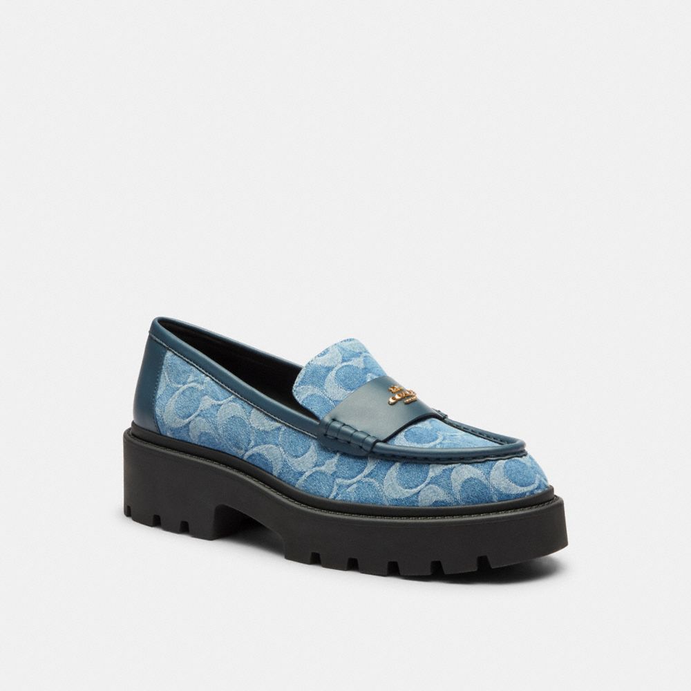Women's Coach Lucy Lug Sole In Signature Denim Indigo