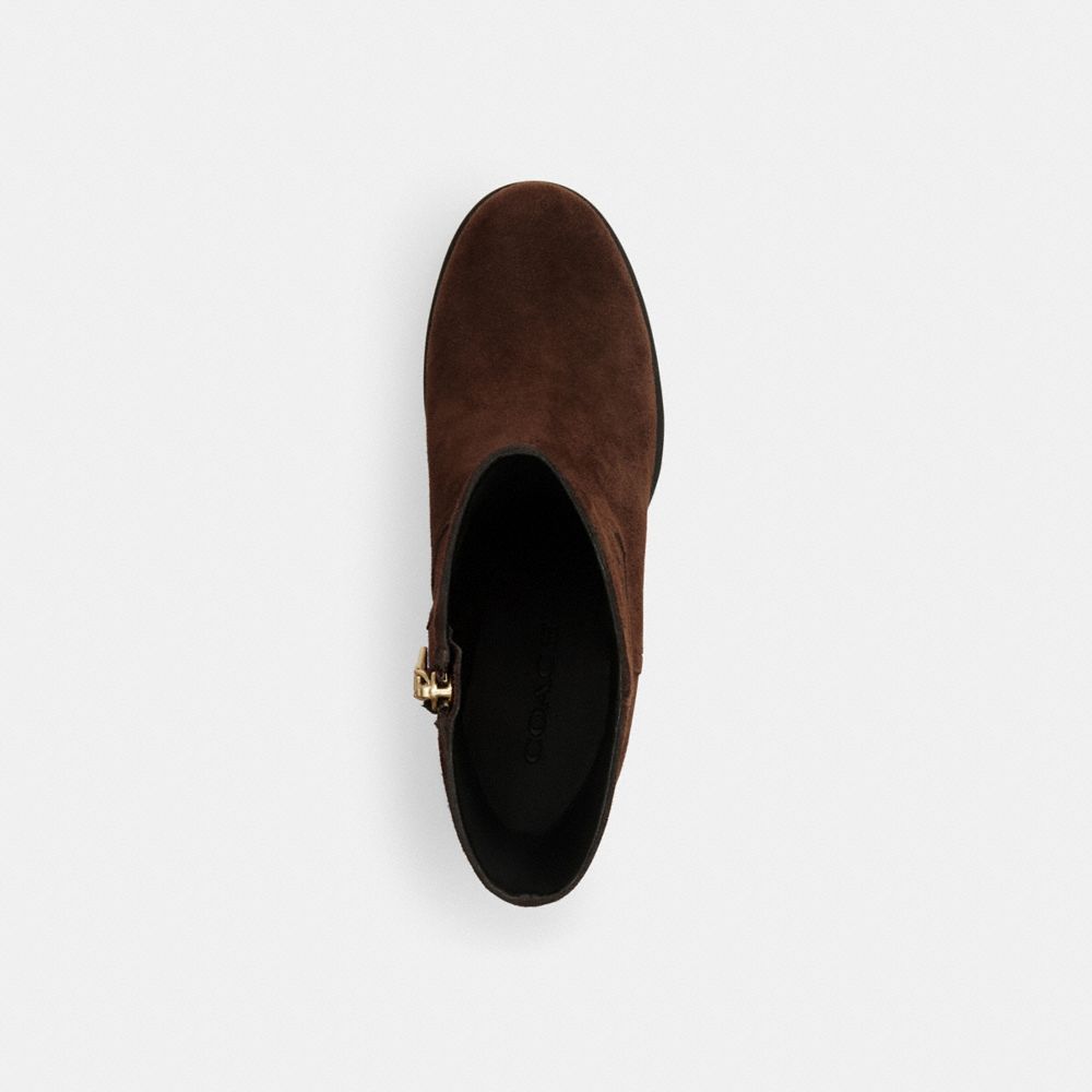 Women's Coach Block Heel Boot Maple