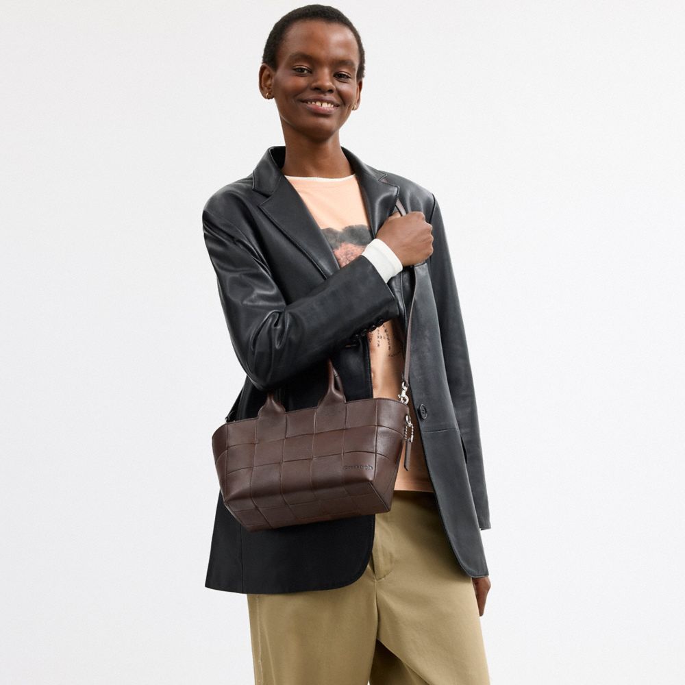 Coach Alter/Ego Small Tote Bag In Upcrafted Leather Maple 1