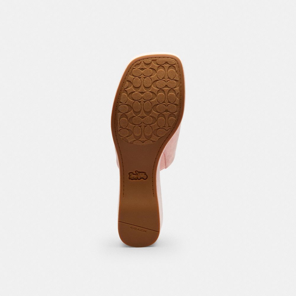 Women's Coach Phoebe Platform Sandal In Signature Denim Ballerina.