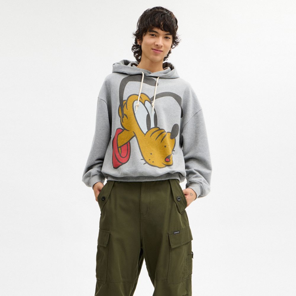 Coach Disney X Coach Pluto Hoodie Heather Grey