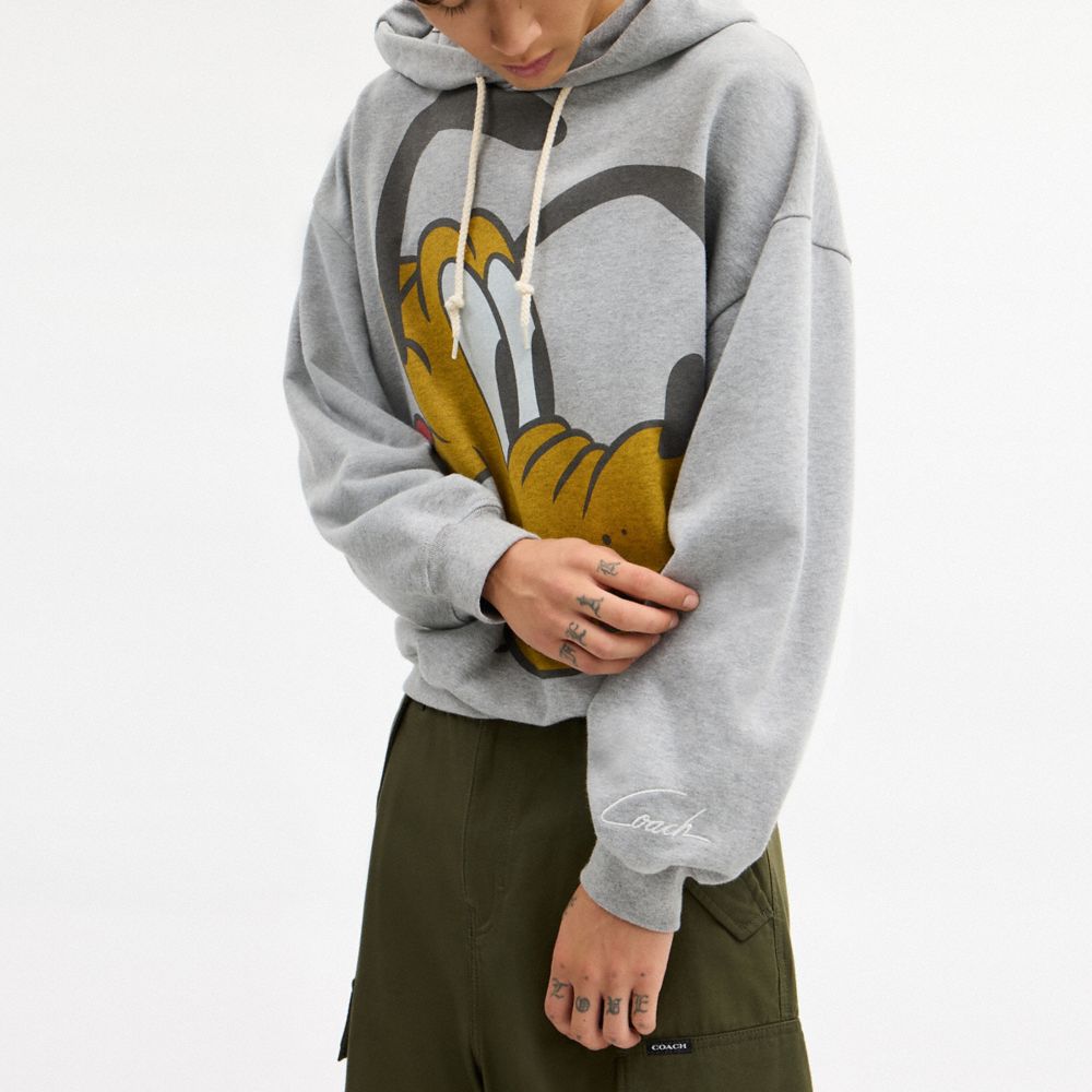 Coach Disney X Coach Pluto Hoodie Heather Grey