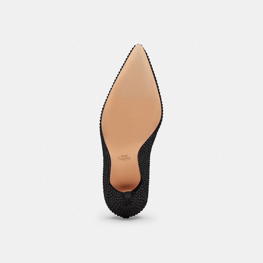 Women's Coach Pump With Crystals Black
