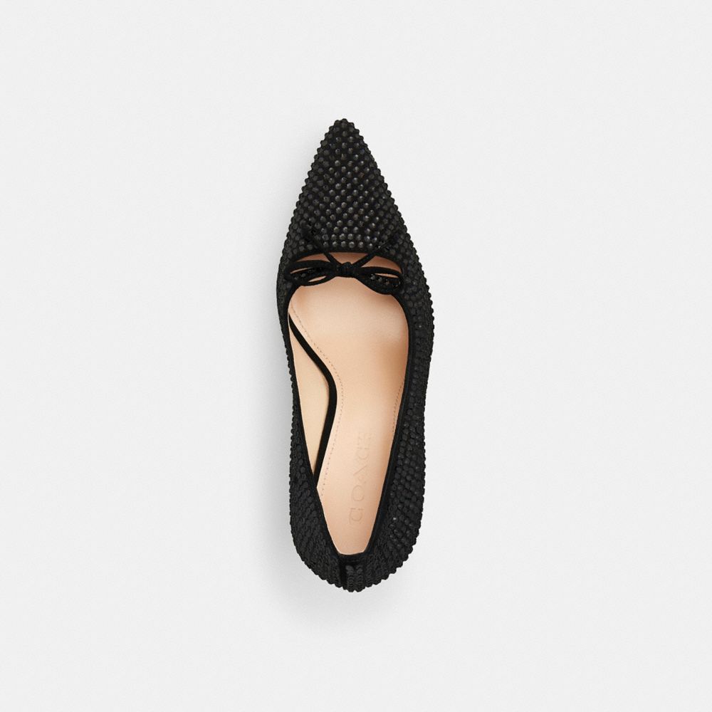 Women's Coach Pump With Crystals Black