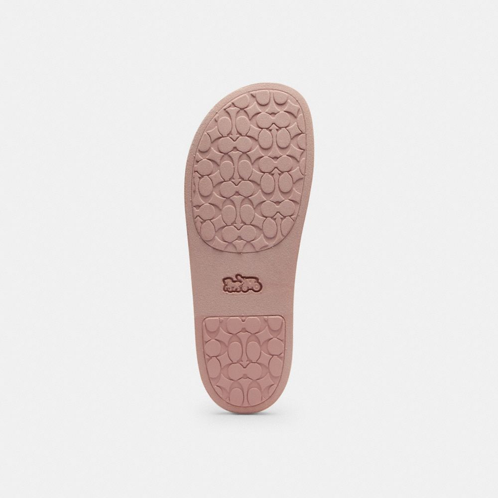 Women's Coach Udele Sport Slide In Signature Jacquard Canvas Carnation