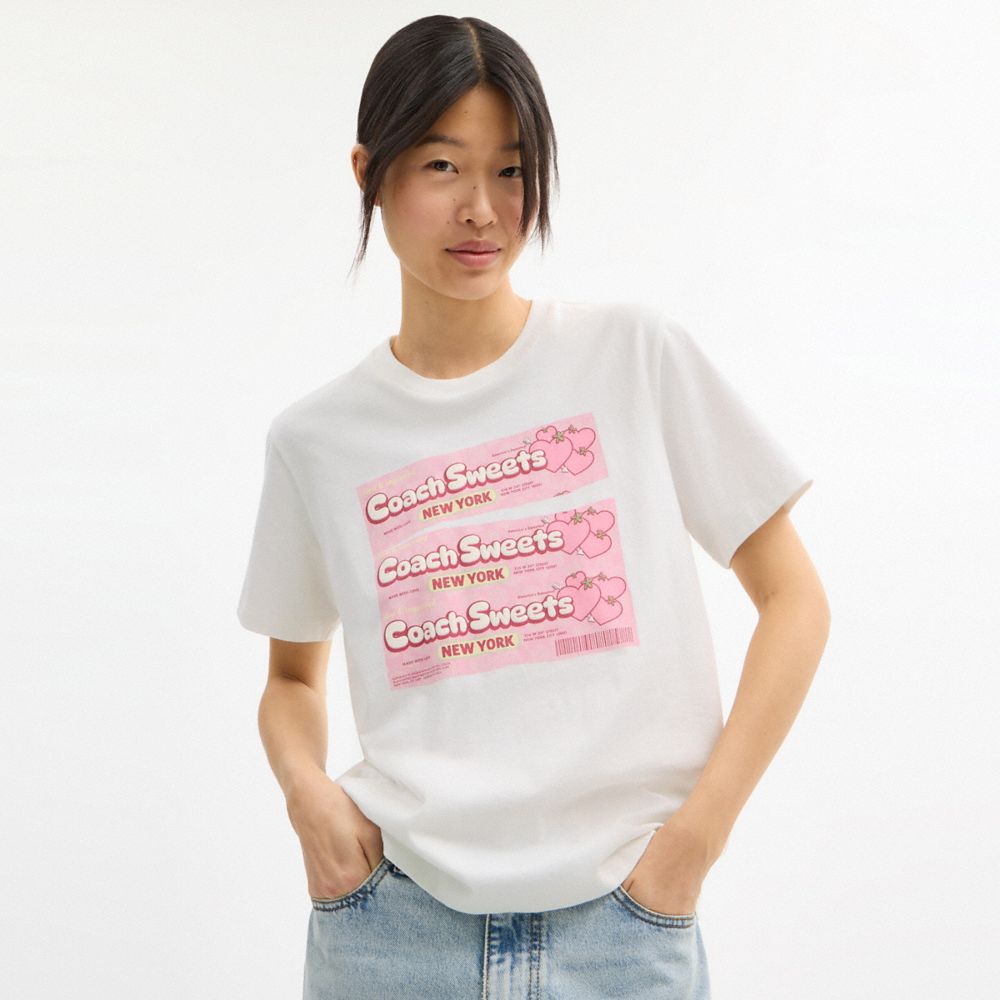Coach Sweets Classic T Shirt Vintage Ivory
