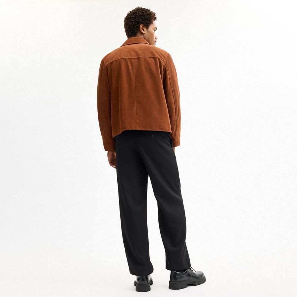 Coach Suede Jacket Brown