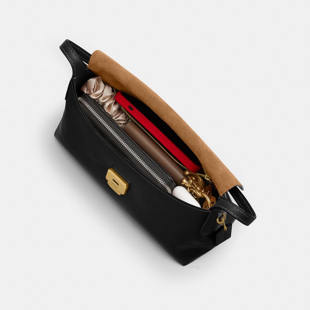 Coach Chelsea Shoulder Bag 30 Brass Black