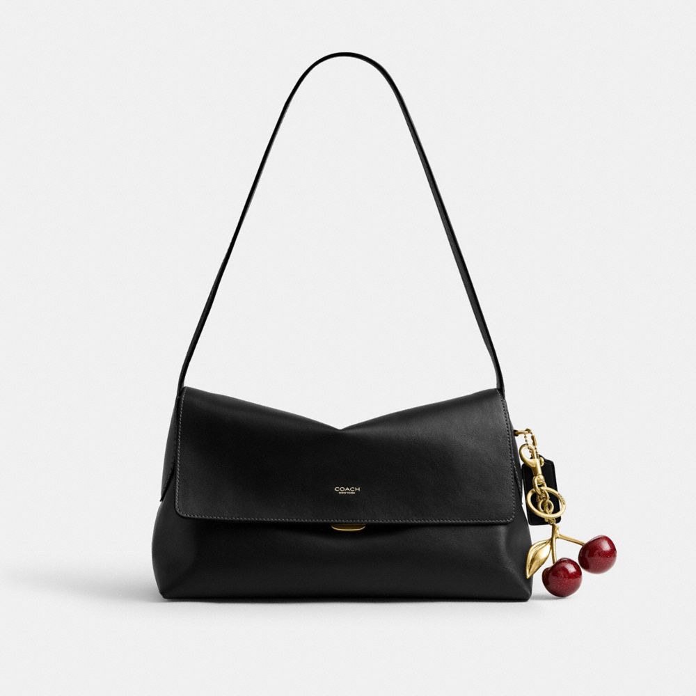Coach Chelsea Shoulder Bag 30 Brass Black