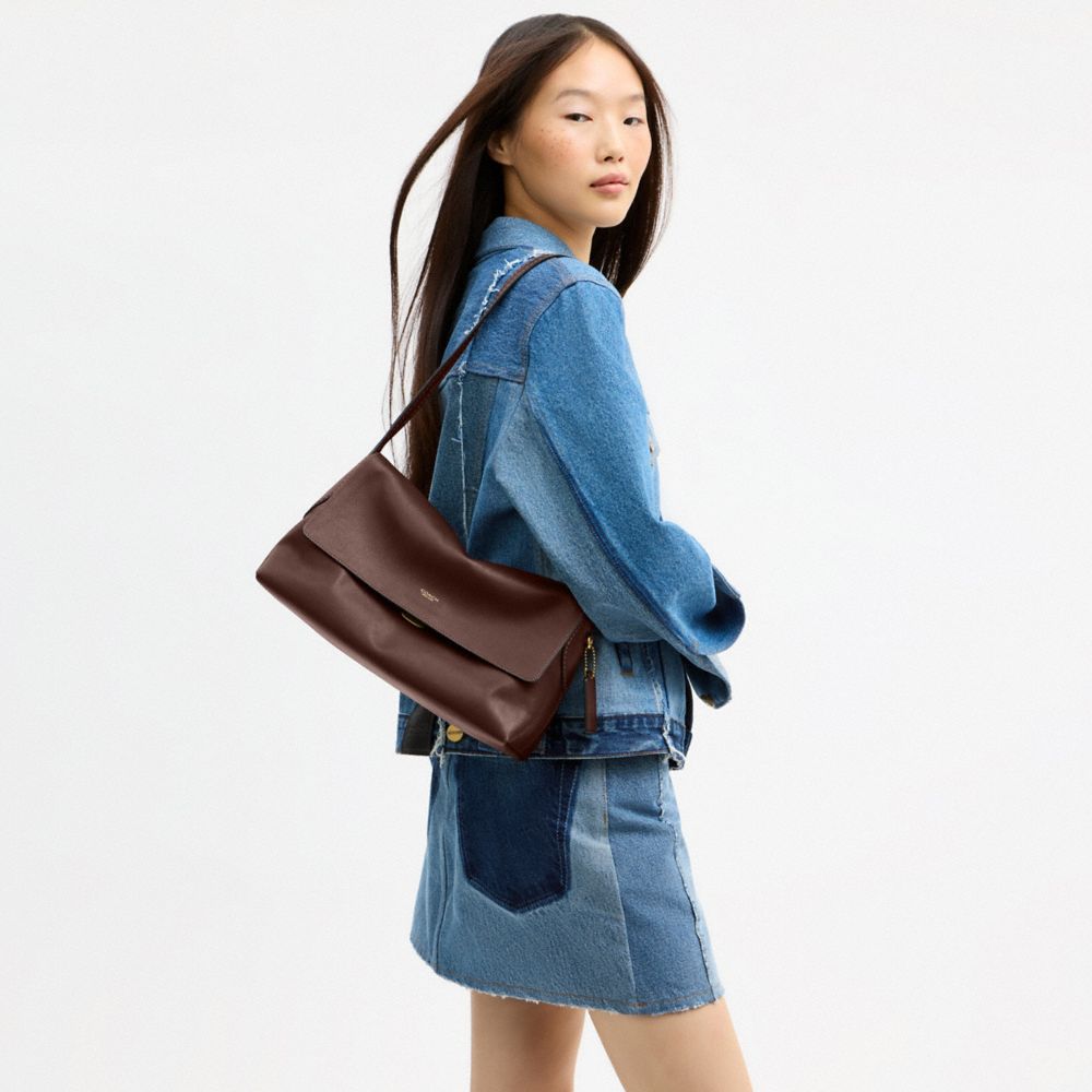 Coach Chelsea Shoulder Bag 30 Brass Maple
