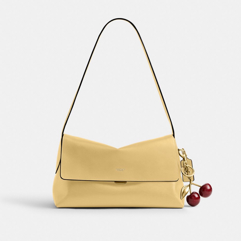 Coach Chelsea Shoulder Bag 30 Brass Vanilla