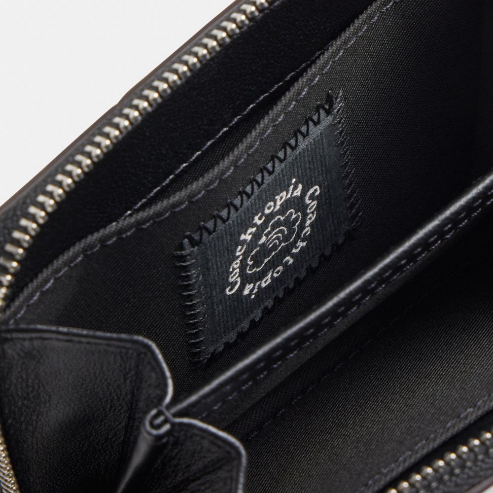Coach Zip Around Wallet In Upcrafted Leather Black