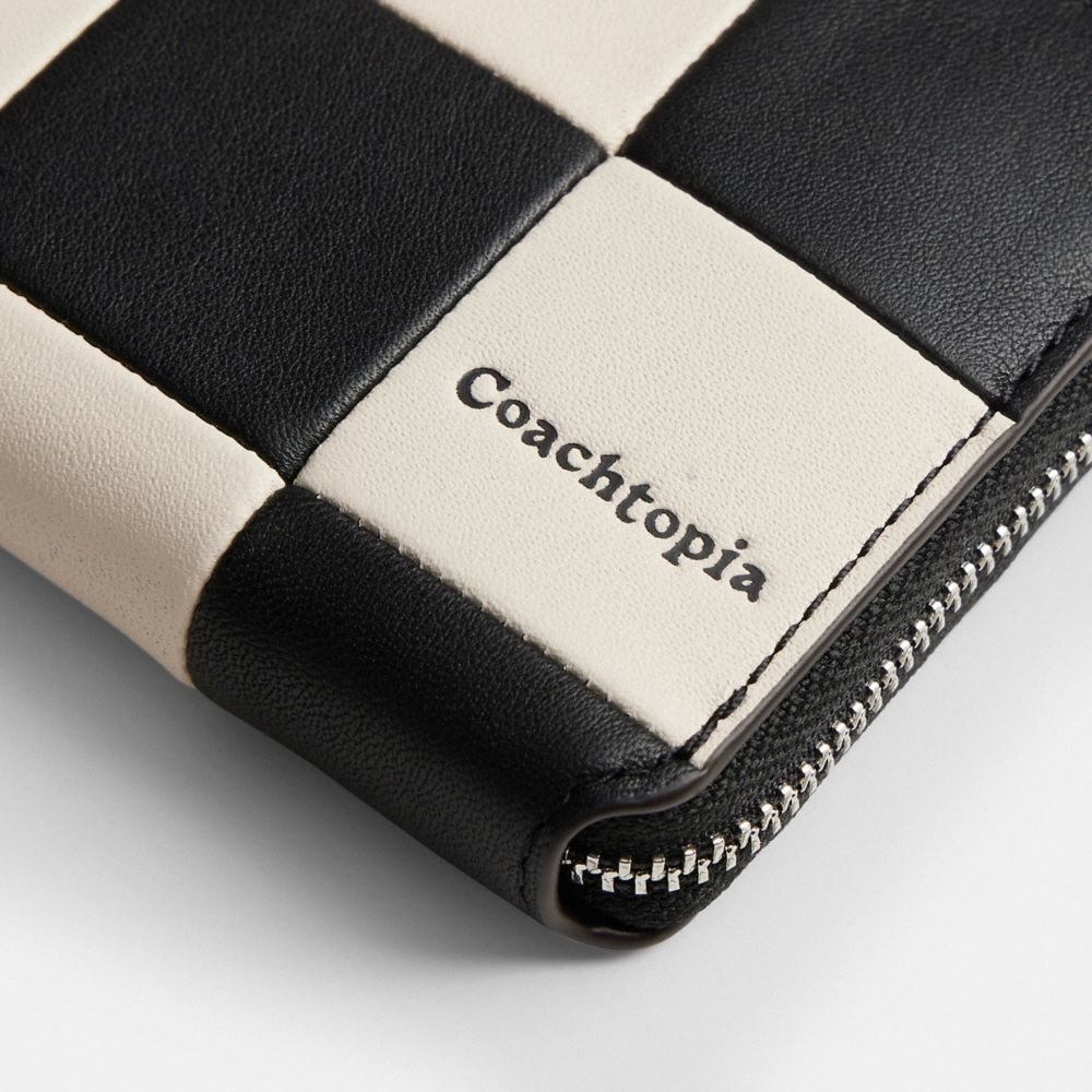 Coach Alter/Ego Zip Around Wallet Black Chalk