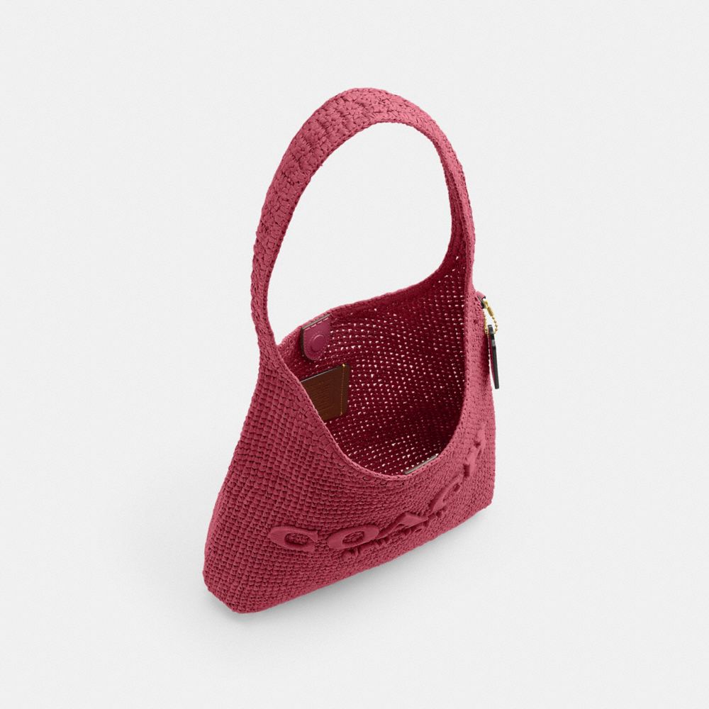 Coach Brooklyn Shoulder Bag 28 Brass Dark Fuchsia
