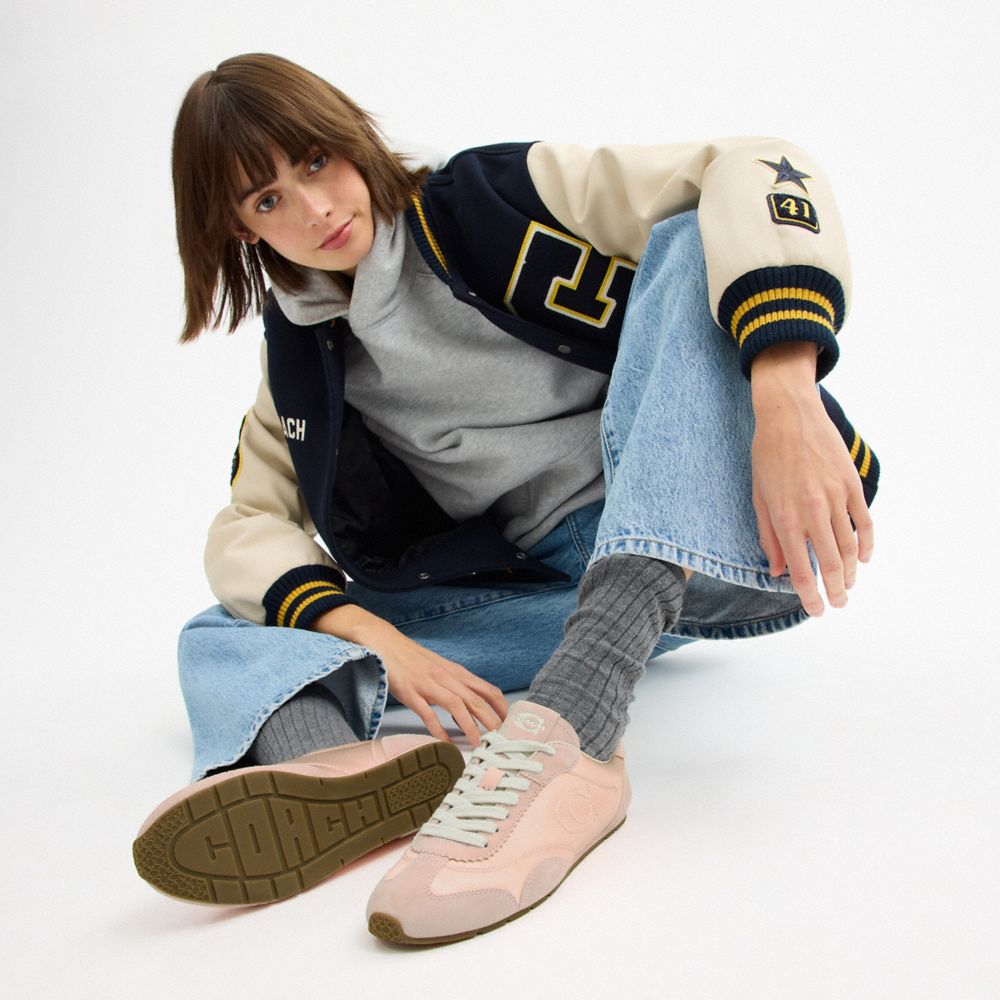 Women's Coach Flat Sneaker Candy Pink Chalk