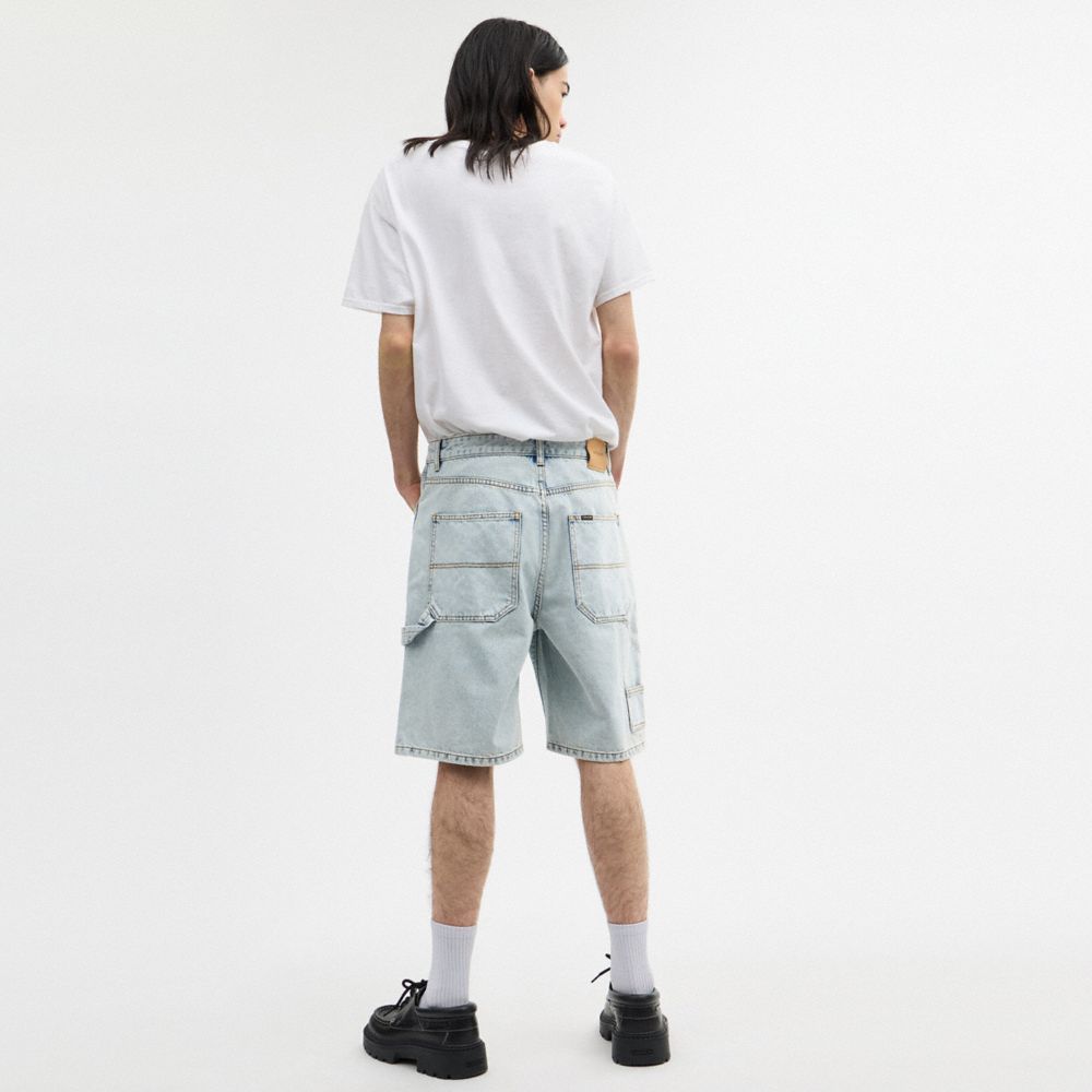 Coach Signature Denim Shorts East River Wash