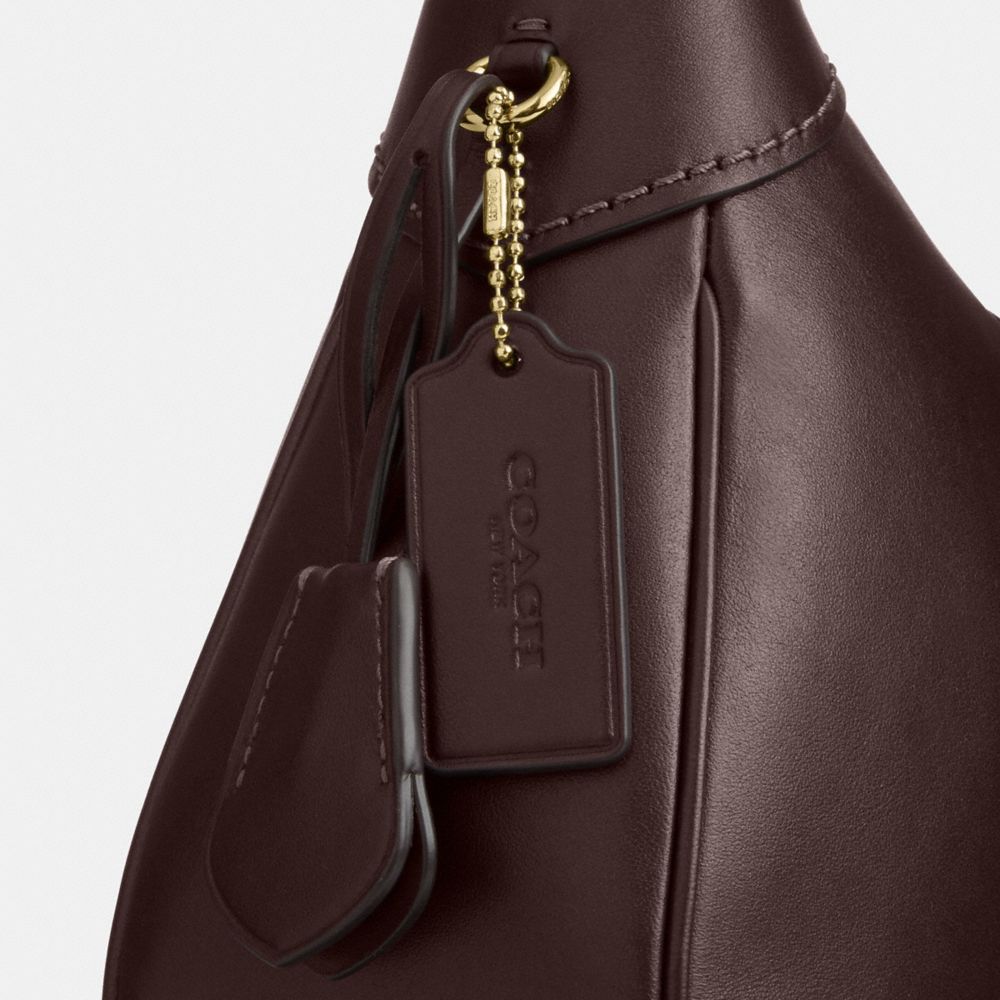 Coach Ella Small Shoulder Bag Gold Espresso