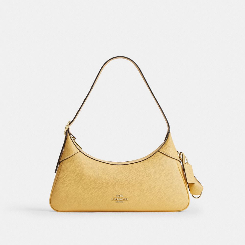 Coach Ella Small Shoulder Bag Gold Soft Yellow