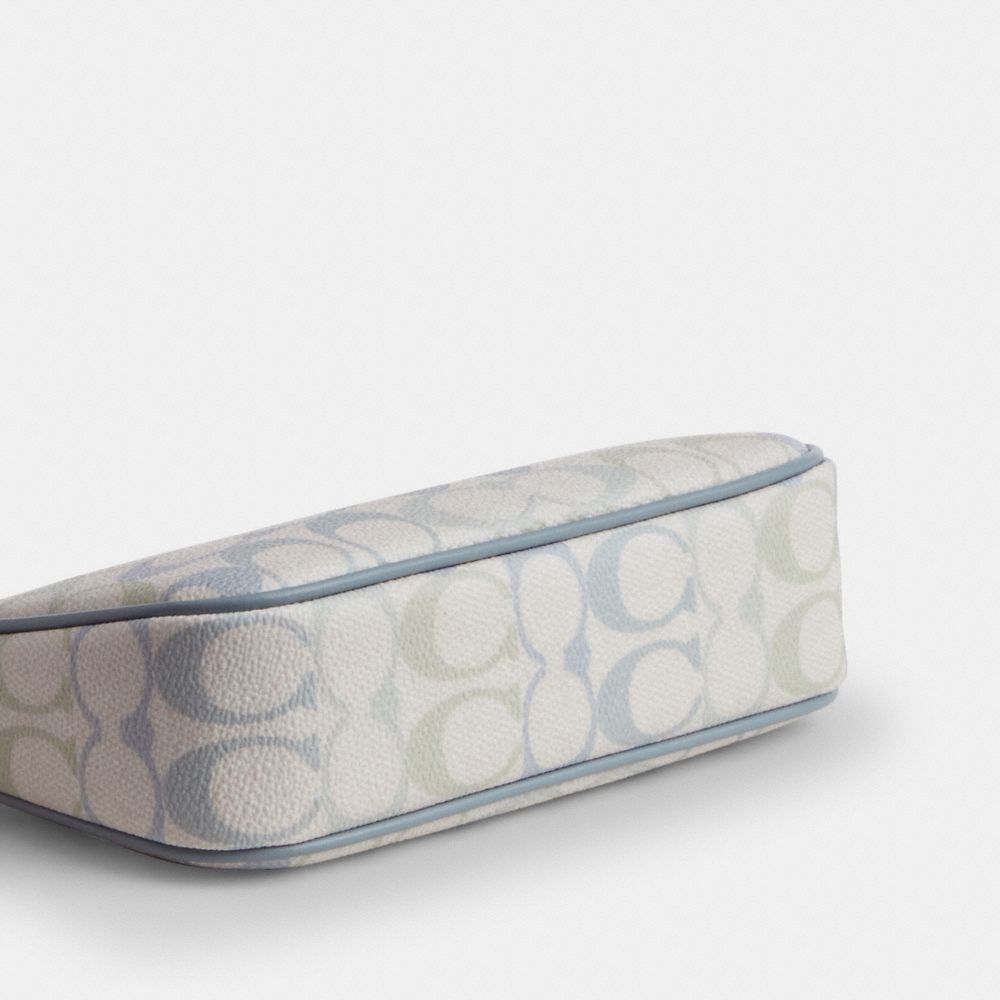 Coach Nolita 19 In Signature Canvas Silver Chalk Blue