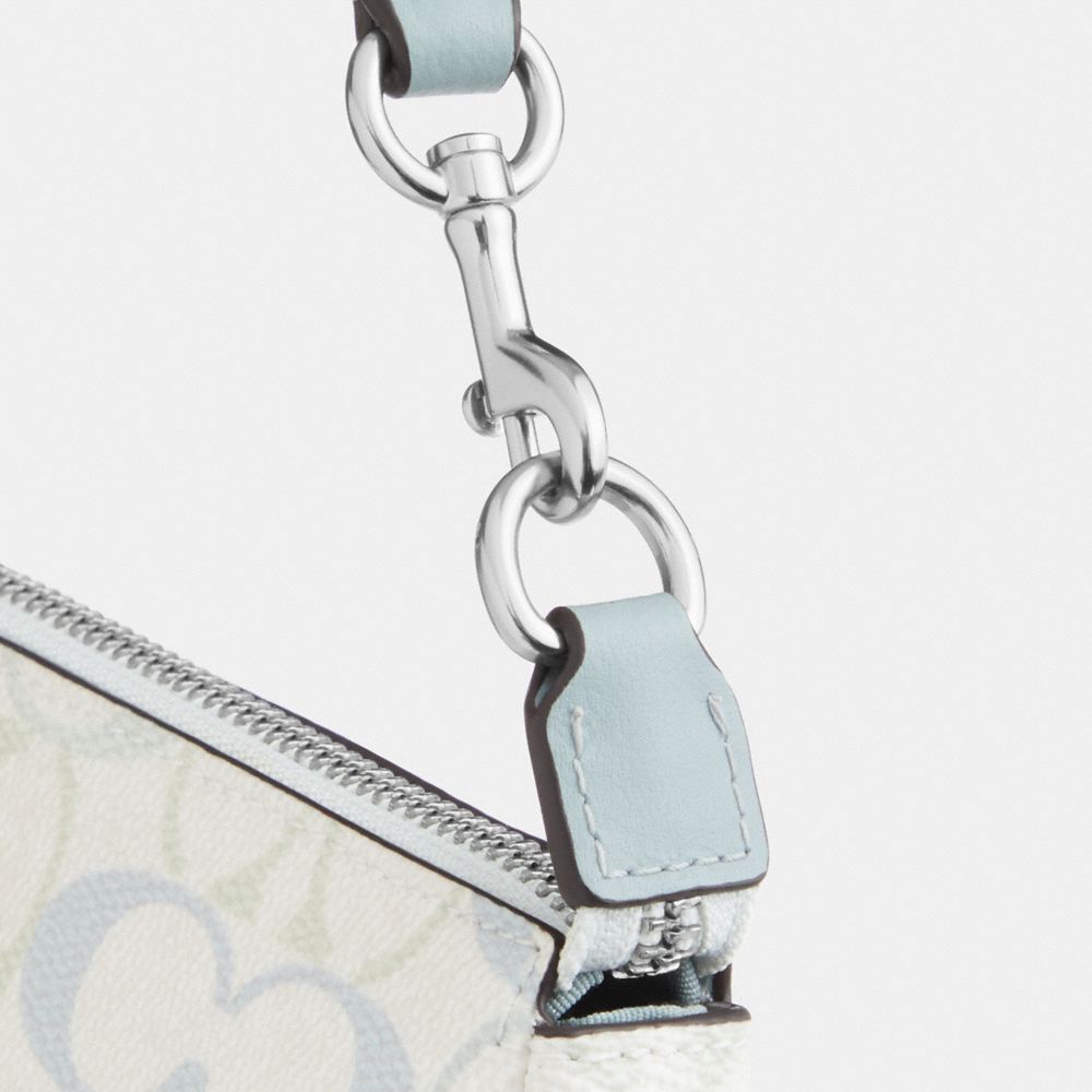 Coach Nolita 19 In Signature Canvas Silver Chalk Blue