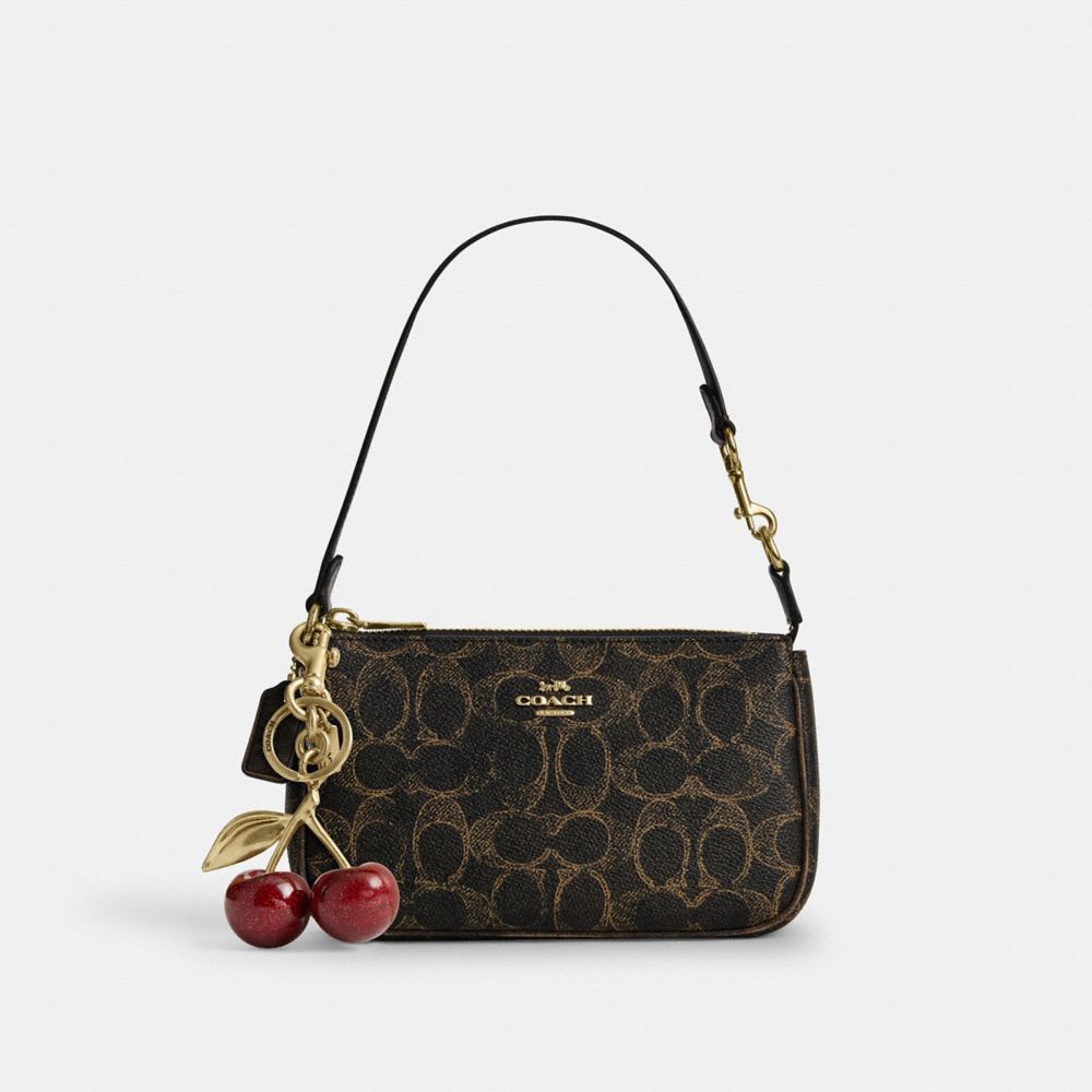 Coach Nolita 19 In Loved Signature Canvas With Charms Gold Brown
